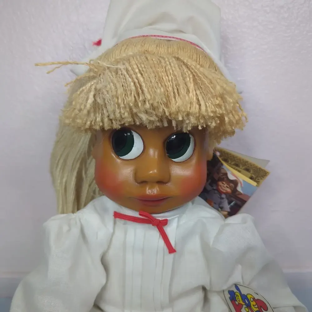 Vintage 1989 Naber Kids Amy Nurse 17” Wooden Doll